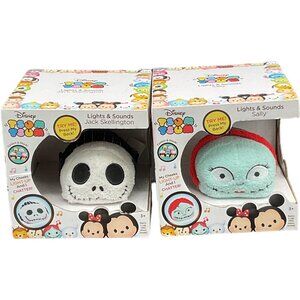 Disney Tsum Tsum Lights & Sounds Jack Skellington & Sally Plush Set